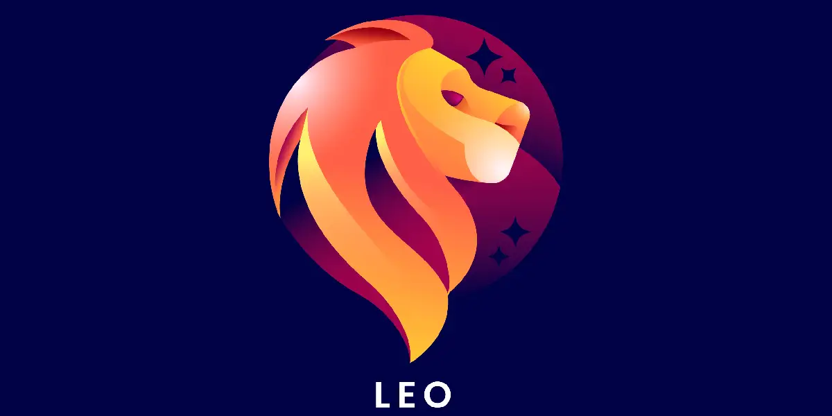 Radiant depiction of the Leo zodiac sign with a majestic lion framed by a glowing sun, symbolizing confidence and leadership, traits emphasized in Leo's horoscope 2025.